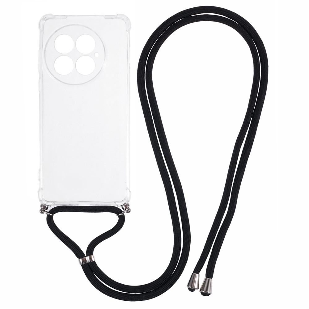 Átlátszó zselés tok a OnePlus 13-hoz, zsinórral
