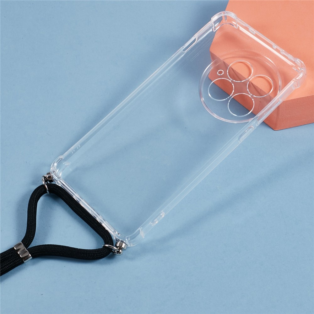 Átlátszó zselés tok a OnePlus 13-hoz, zsinórral