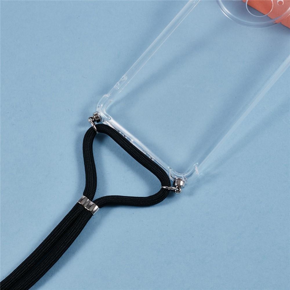 Átlátszó zselés tok a OnePlus 13-hoz, zsinórral