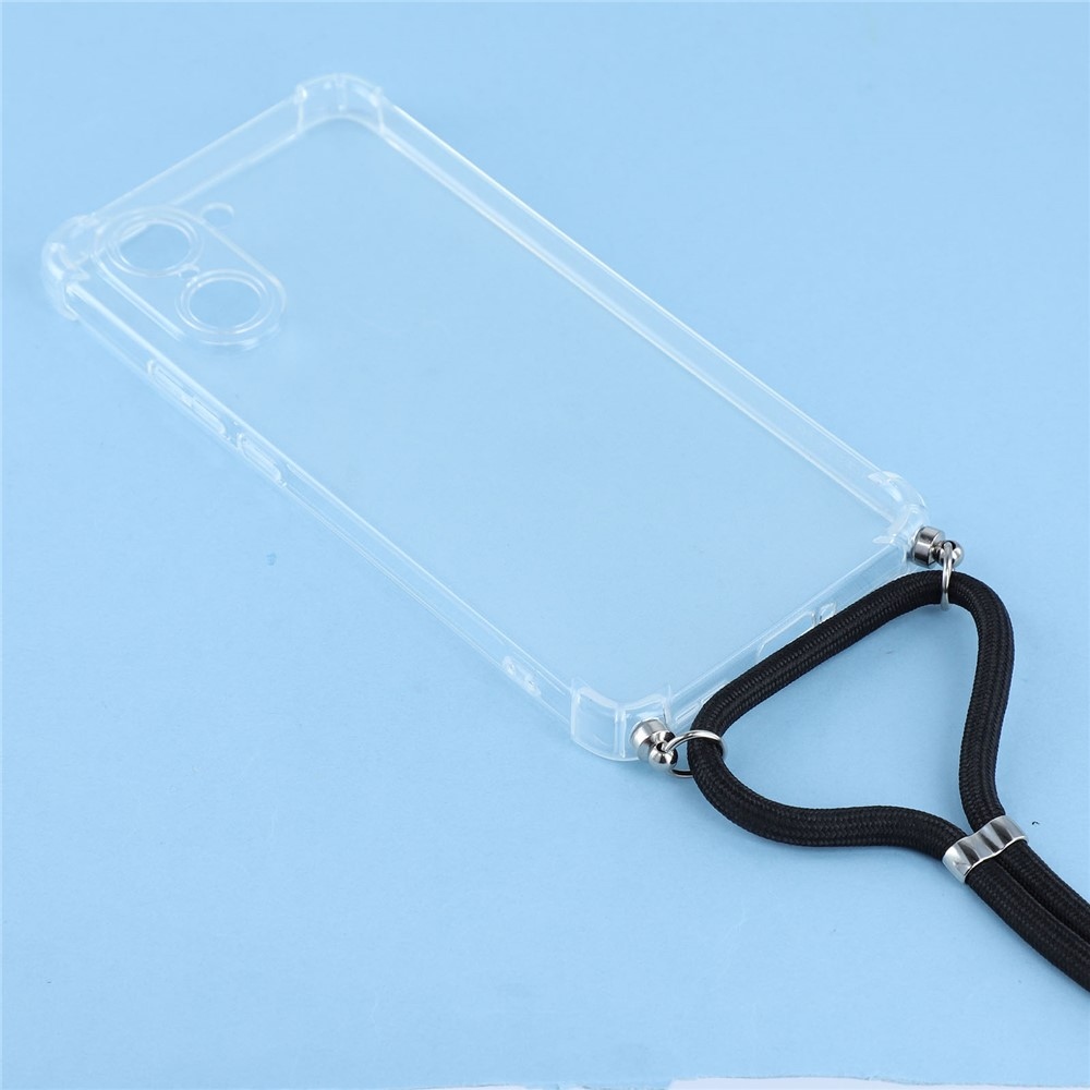 Átlátszó zselés tok a OnePlus Nord CE5 5G-hez, zsinórral