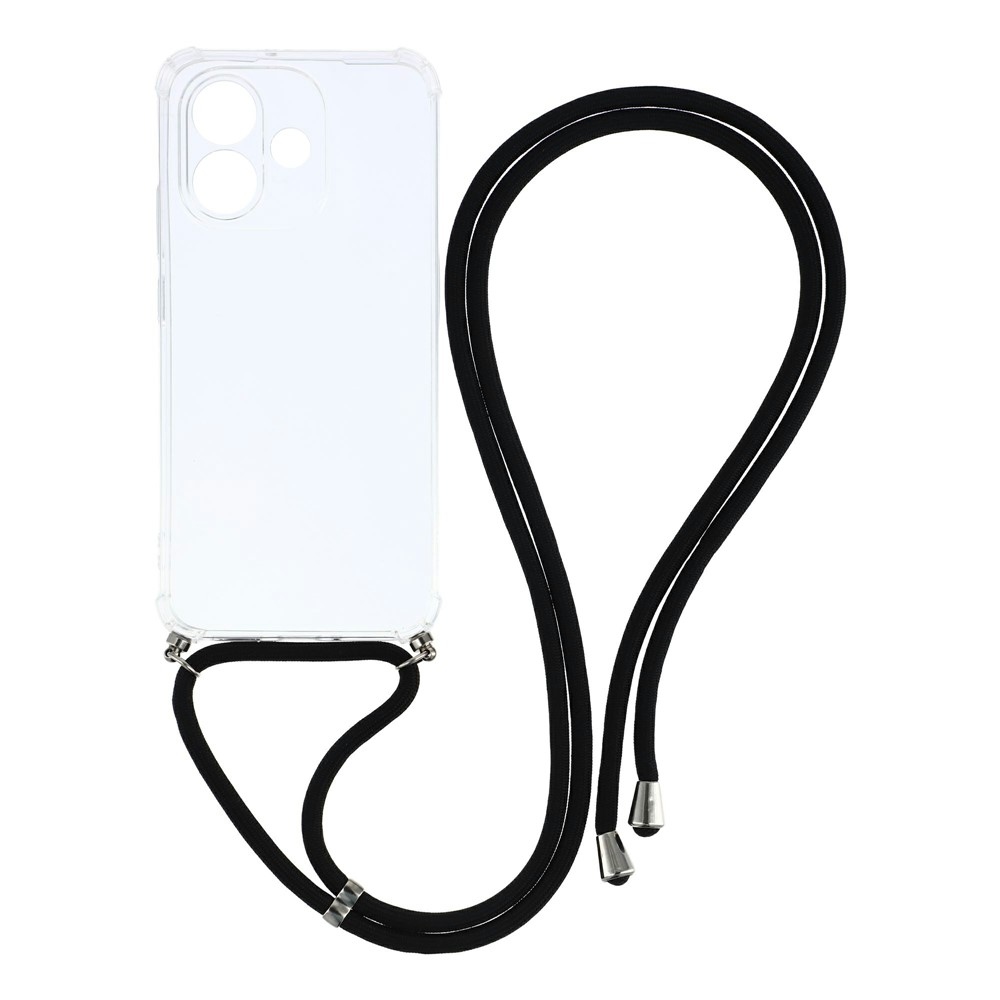 Átlátszó, zsinórral ellátott gél tok a Xiaomi Redmi Note 17 4G/5G készülékhez