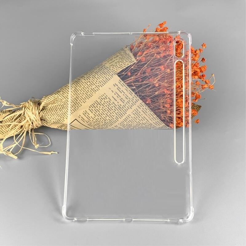 Átlátszó zselés tok megerősített sarkokkal Samsung Galaxy Tab S8 Ultra készülékhez - átlátszó