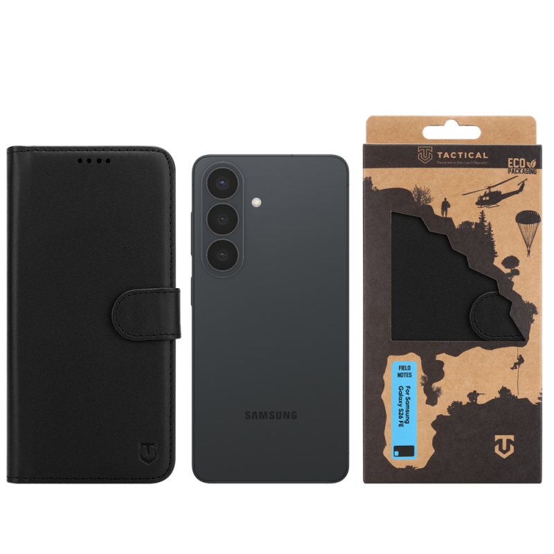 Tactical Field Notes a Samsung Galaxy S26 FE-hez, fekete