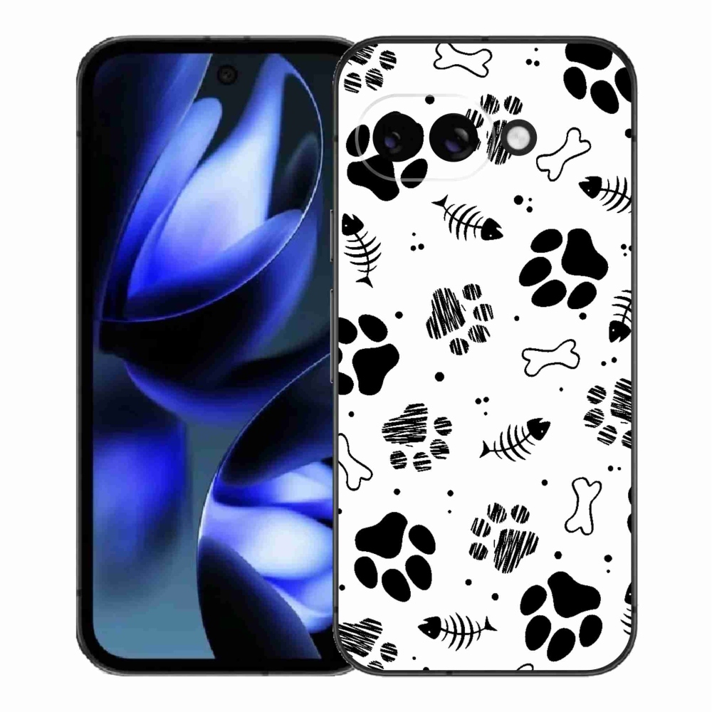 Gél borítás mmCase a Google Pixel 9a készülékhez - kutyamancsok 1