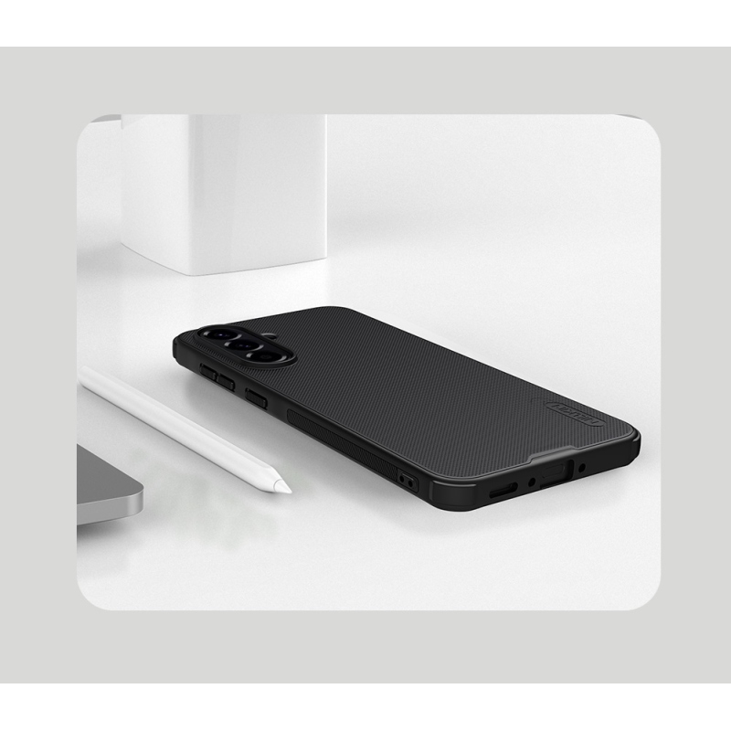 Nillkin Super Frosted PRO hátlap a Samsung Galaxy A56 5G számára Fekete