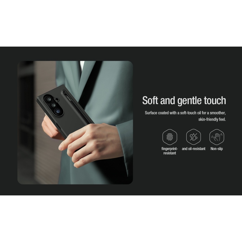 Nillkin Flex Pure Fold tolltartóval ellátott tok a Samsung Galaxy Z Fold 8-hoz, ultrakönnyű zöld színben