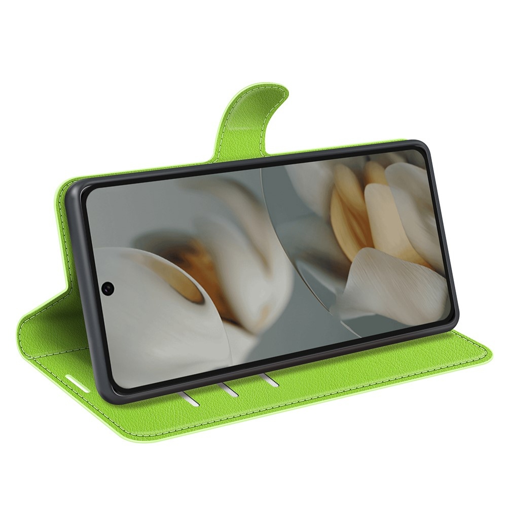 Litchi könyv tok Google Pixel 10 Pro XL-hez - zöld