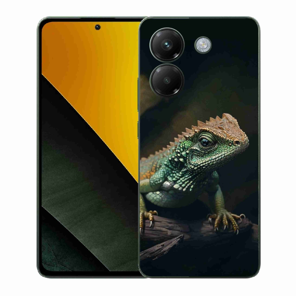 Gél borítás mmCase a Xiaomi Poco M7 Pro 5G számára - gyík