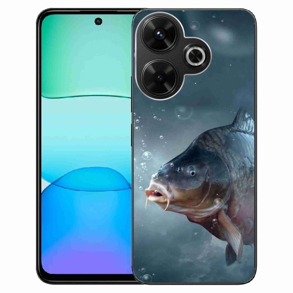 Gél borítás mmCase a Xiaomi Redmi 13 4G/Poco M6 4G - ponty és buborékok számára