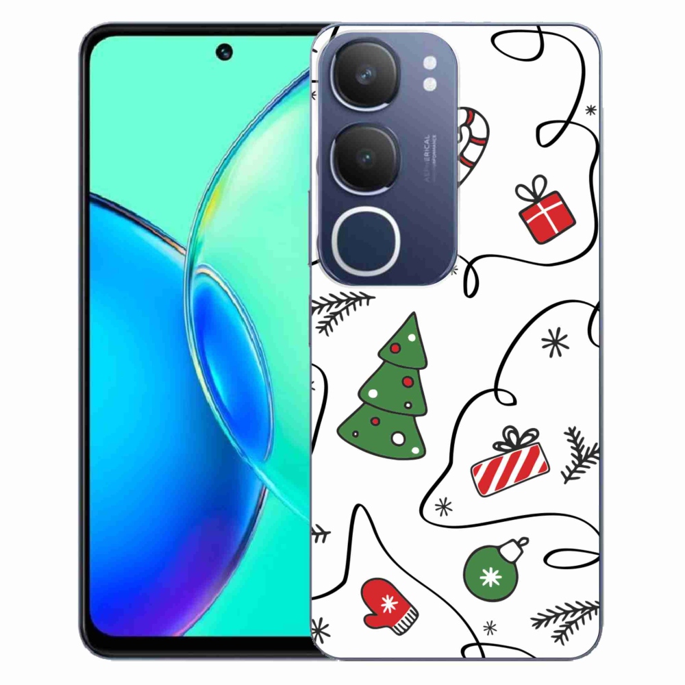 Gél borító mmCase a Vivo Y19s készülékhez - karácsonyi motívumok
