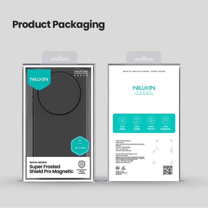 Nillkin Super Frosted PRO mágneses hátlap Xiaomi 17 Ultra Fekete