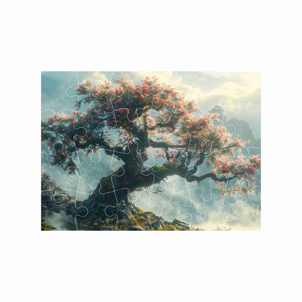 18x13cm-es (24 darabos) kirakó képpel - cseresznyevirág