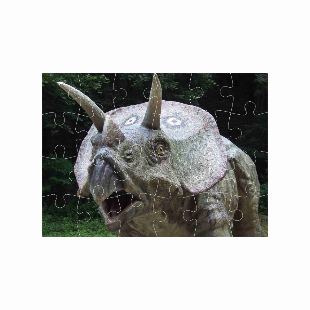 18x13cm-es (24 darabos) kirakó képpel - triceratops