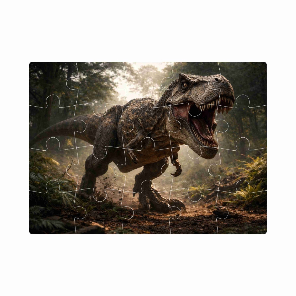 20x15 cm-es (20 darabos) kirakó képpel - tyrannosaurus rex