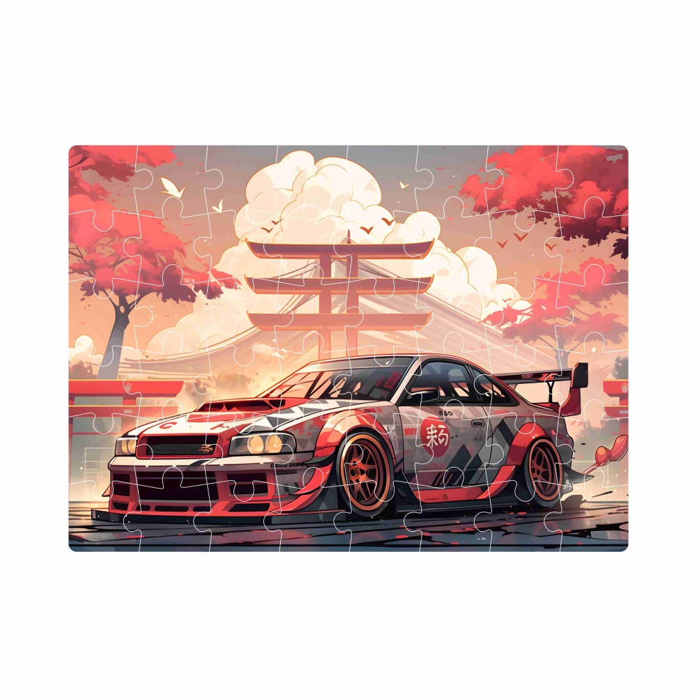20x15 cm-es (40 darabos) kirakó képpel - Japán sportautó