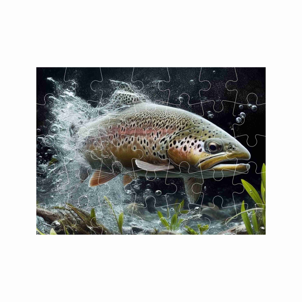 Puzzle 27x19,5cm (35 darab) képpel - pisztráng