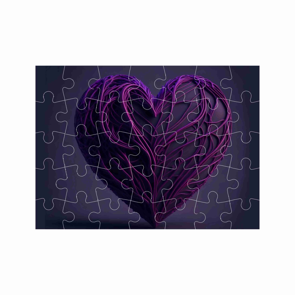 Puzzle 27x19,5cm (35 darab) képpel - szív