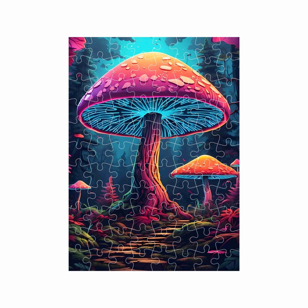 Puzzle 27x19,5cm (88 darab) képpel - gombák