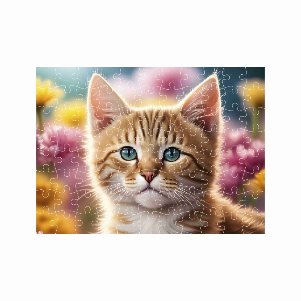 Puzzle 27x19,5cm (88 darab) képpel - cica