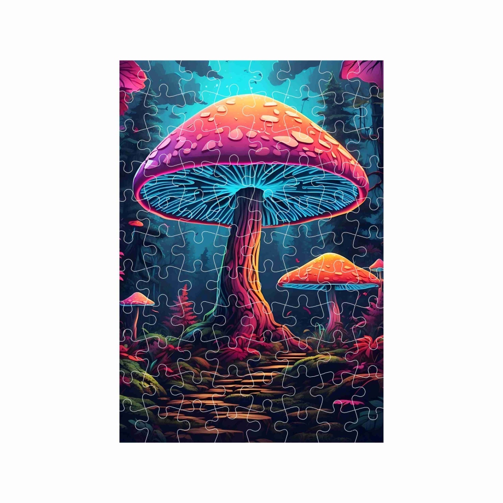 Puzzle A4 29x20cm (120 darab) képpel - gombák