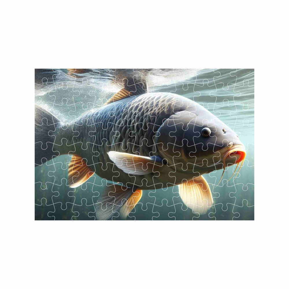 A4-es puzzle 29x20cm (120 darab) képpel - ponty