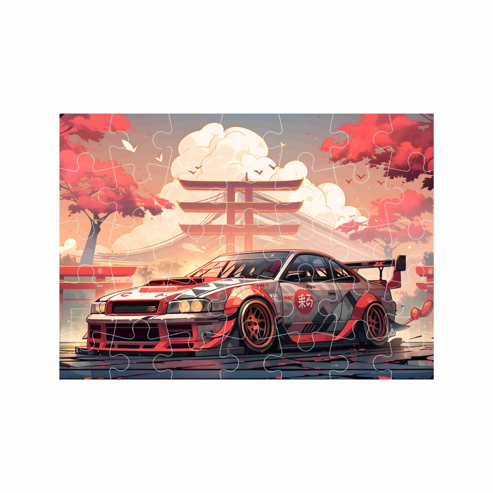 A4-es kirakó 29x20cm (40 darabos) képpel - japán sportautó