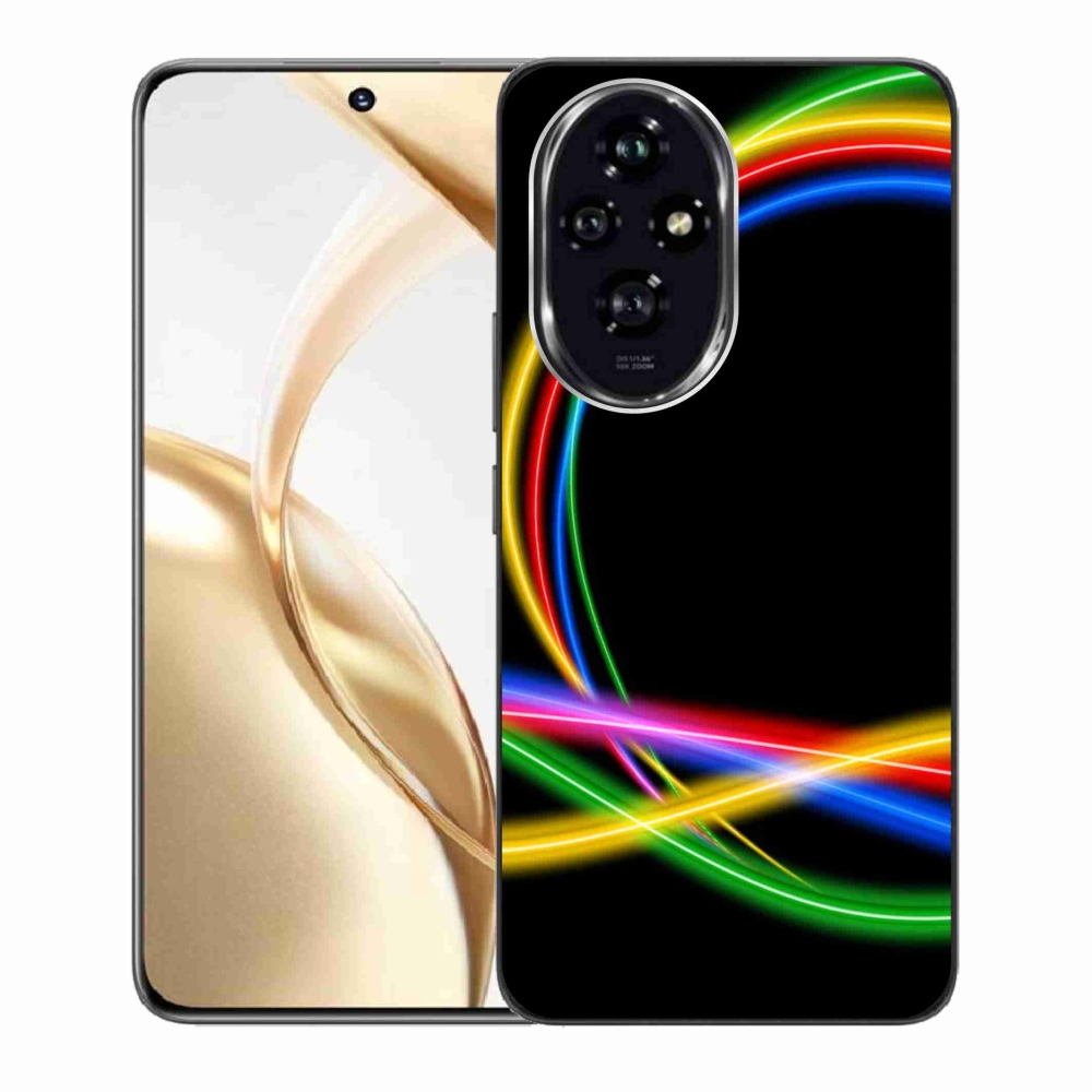 Gél tok mmCase a Honor 200 5G számára - neon körök