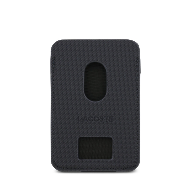 Lacoste PU Iconic Petit Pique MagSafe pénztárca tengerészgyalogság