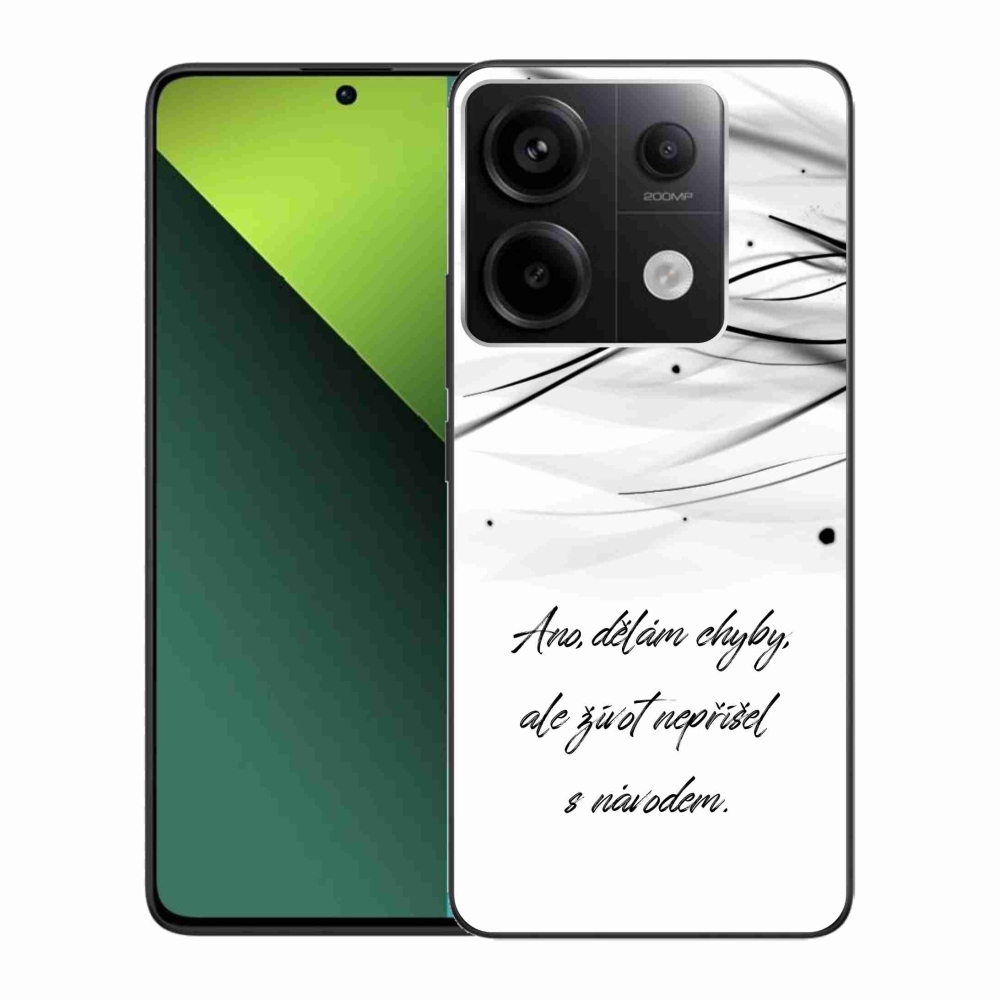 Gél borítás mmCase a Xiaomi Redmi Note 13 Pro 5G/Poco X6 5G számára - idézem fehér háttér