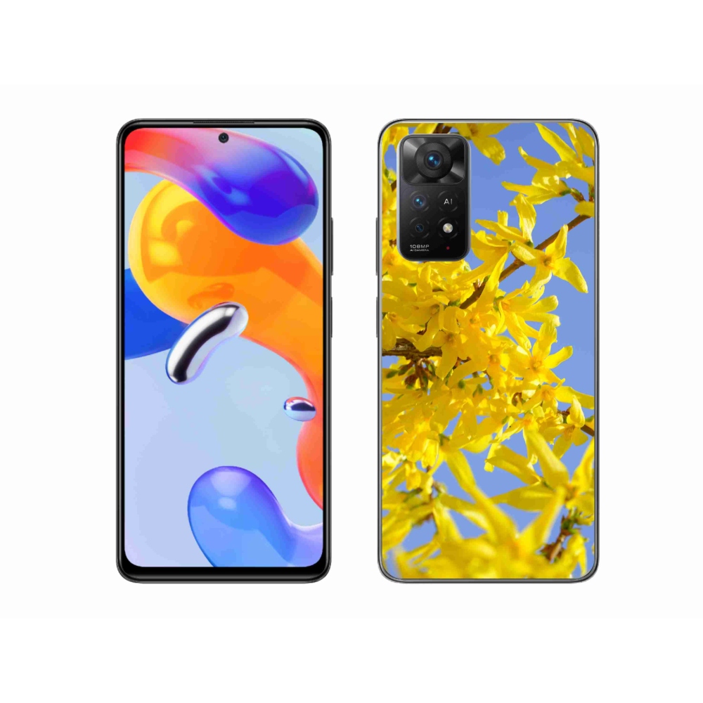 Gél borítás mmCase a Xiaomi Redmi Note 11 Pro 4G/5G-hez - sárga virágok