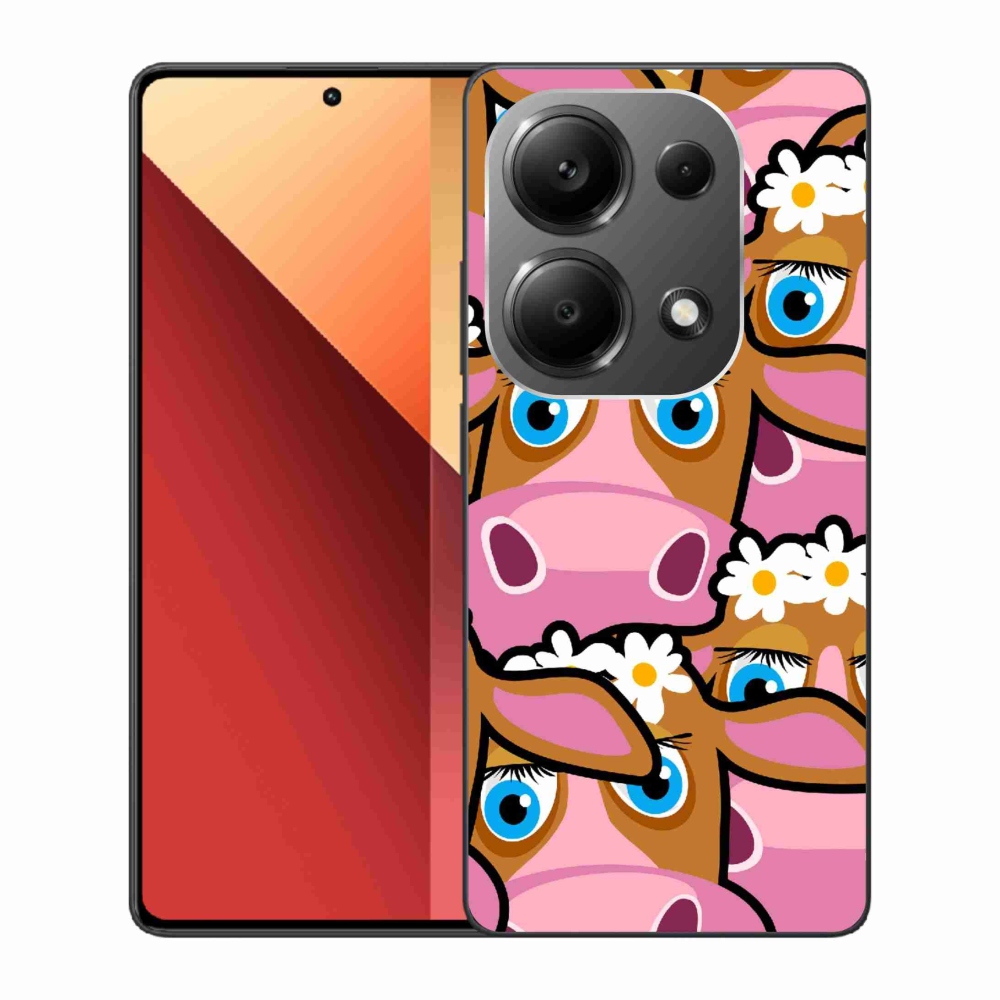 Gél borítás mmCase a Xiaomi Redmi Note 13 Pro 4G/Poco M6 Pro - karikatúrás tehenekhez