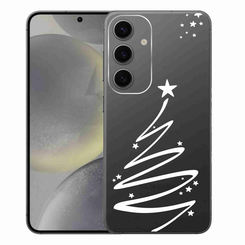 Gél borító mmCase Samsung Galaxy S24+ készülékhez - fehér fa átlátszó háttéren