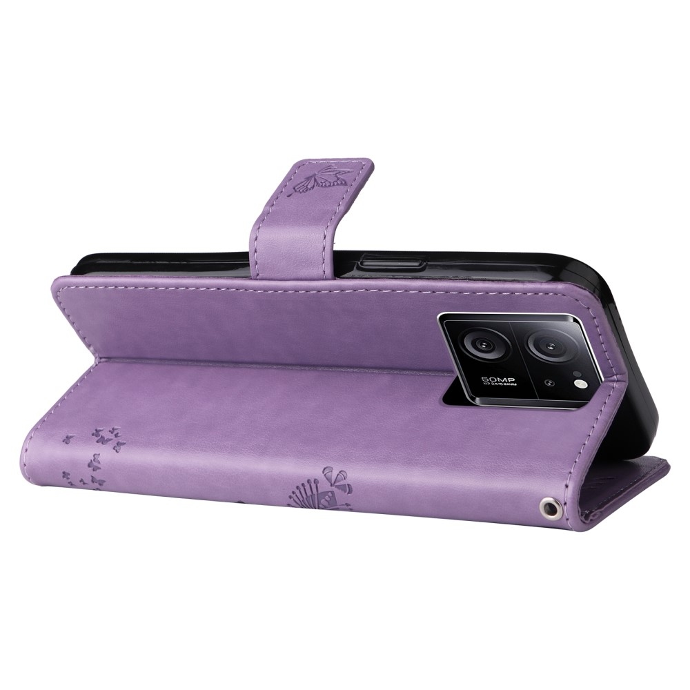 Fa könyv tok Xiaomi 13T/13T Pro - világos lila