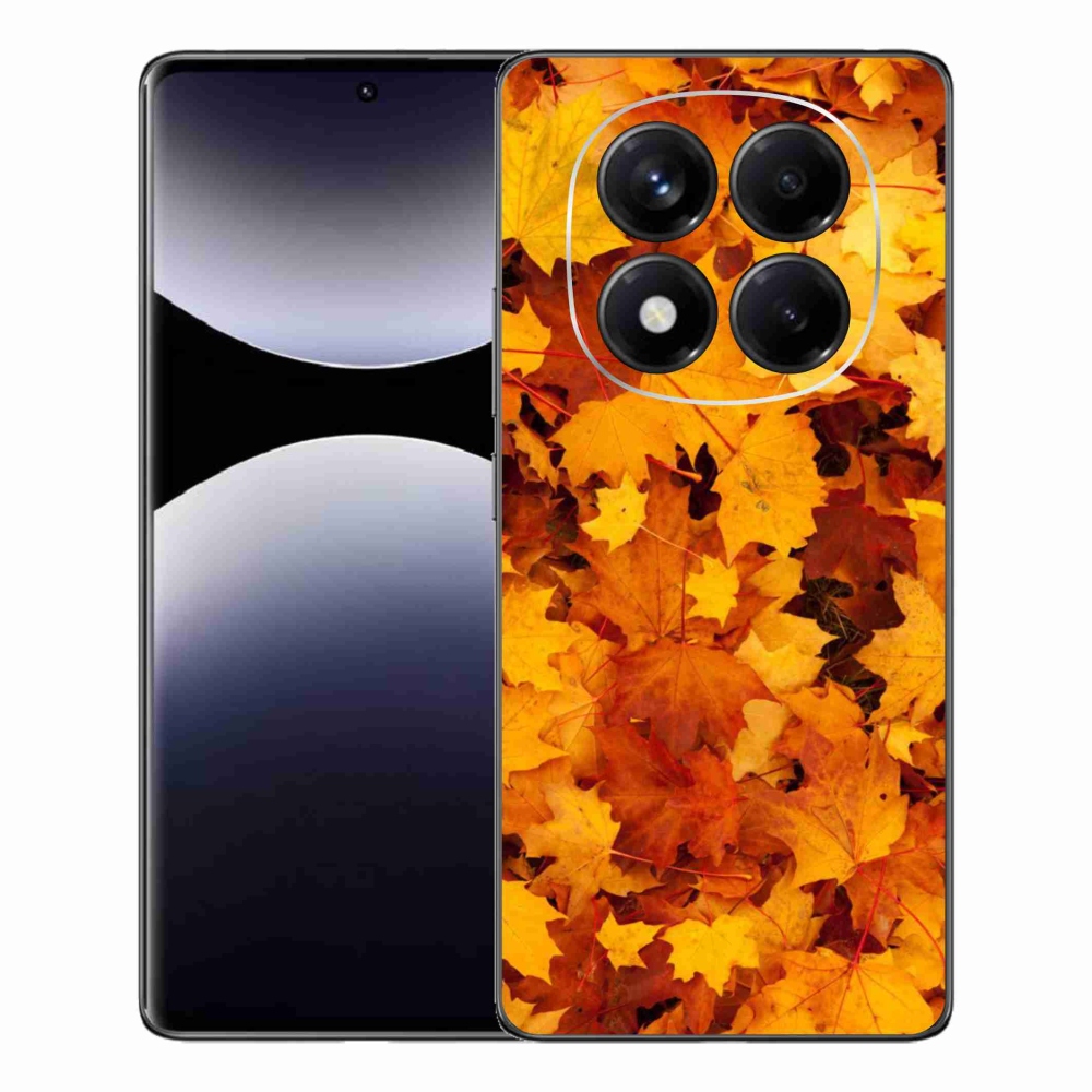 Gél borítás mmCase a Xiaomi Redmi Note 14 Pro számára - juharlevelek