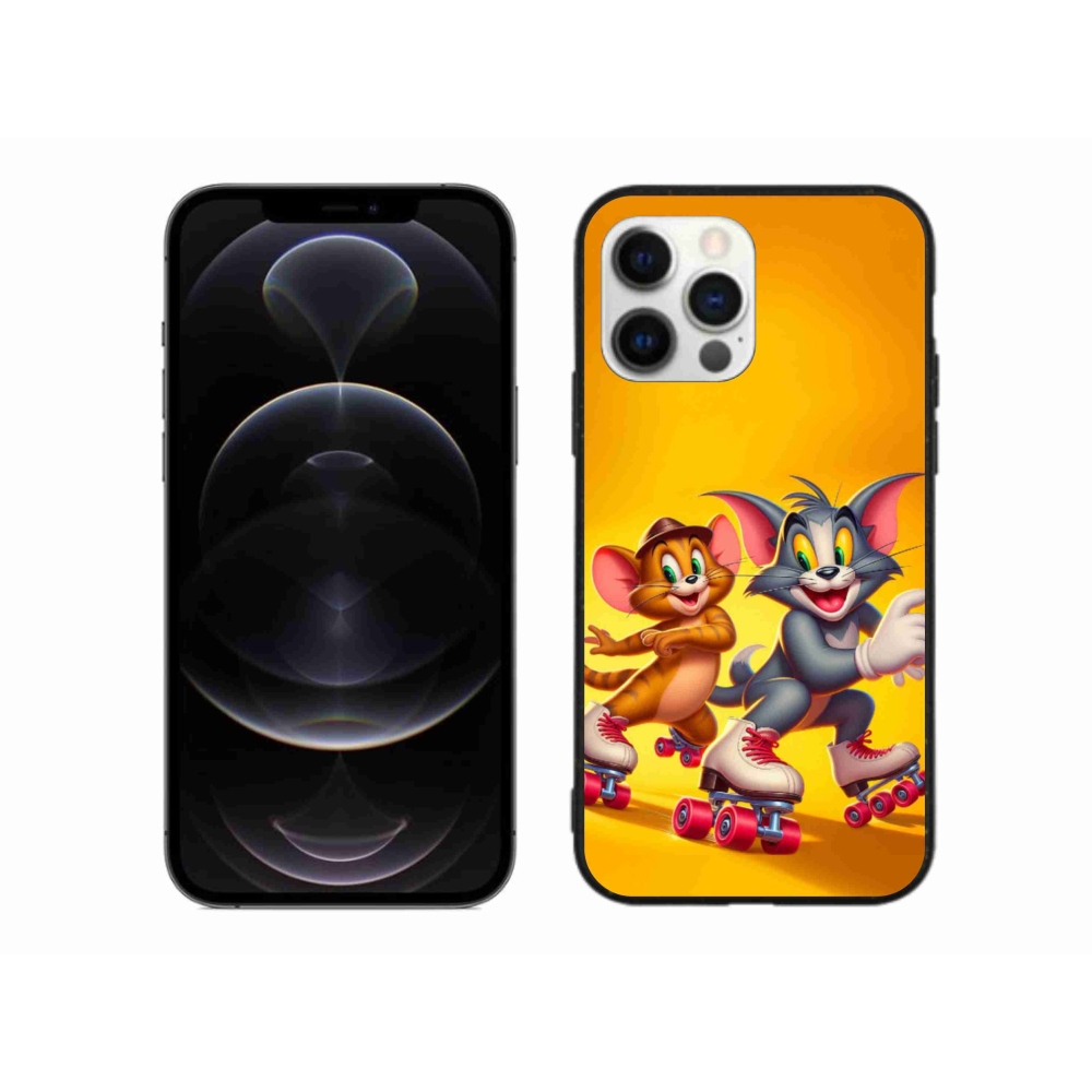Zselés borítás mmCase iPhone 12 Pro Max készülékhez - tom a jerry