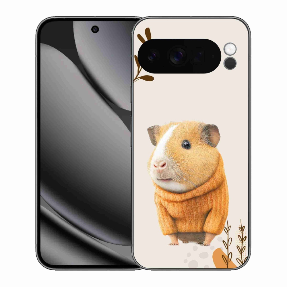 Gél borítás mmCase a Google Pixel 10 Pro XL számára - tengerimalac pulóverben