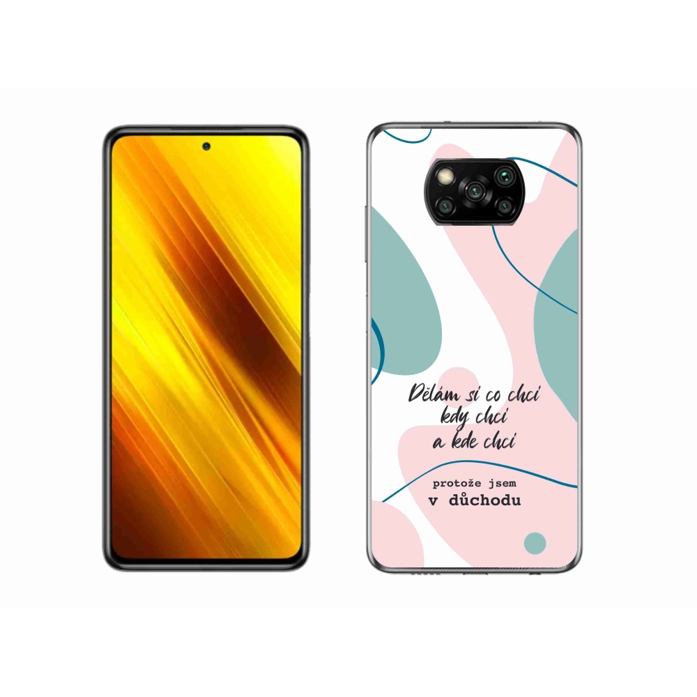 Gél borító mmCase a Xiaomi Poco X3 Pro készülékhez - vicces szöveg 10 fehér háttér