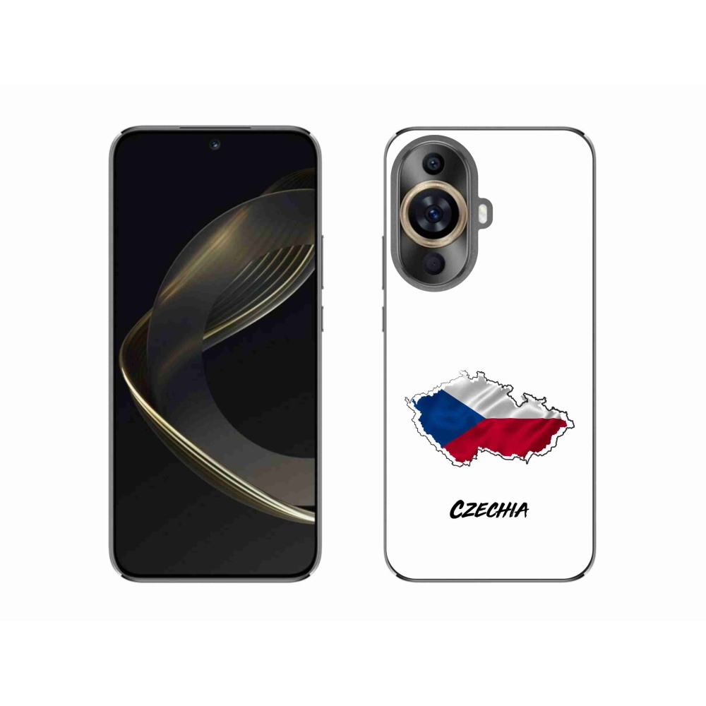 Gél borító mmCase a Huawei Nova 11 - Csehország fehér háttérrel