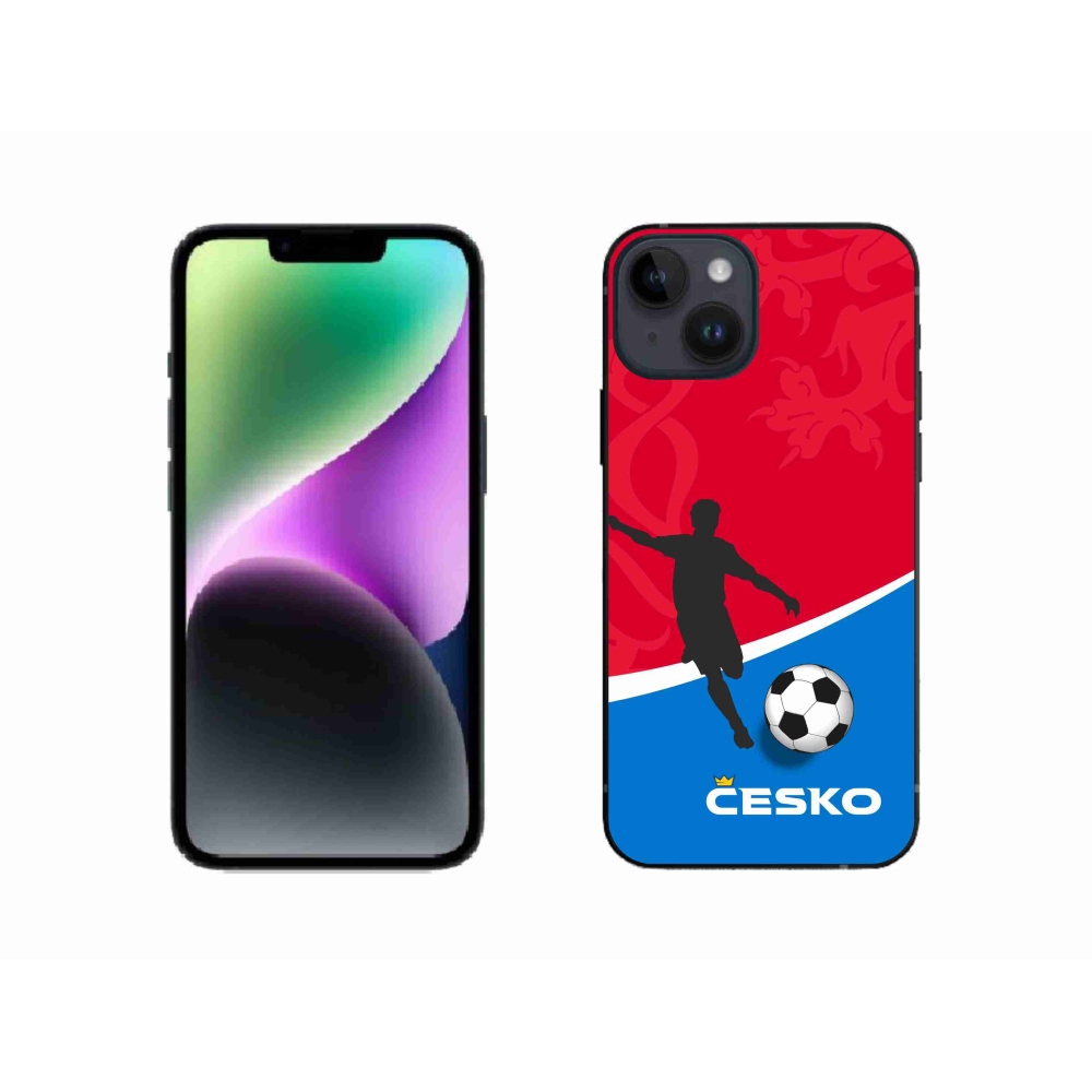 Gél borítás mmCase iPhone 14 készülékhez - futball Csehország