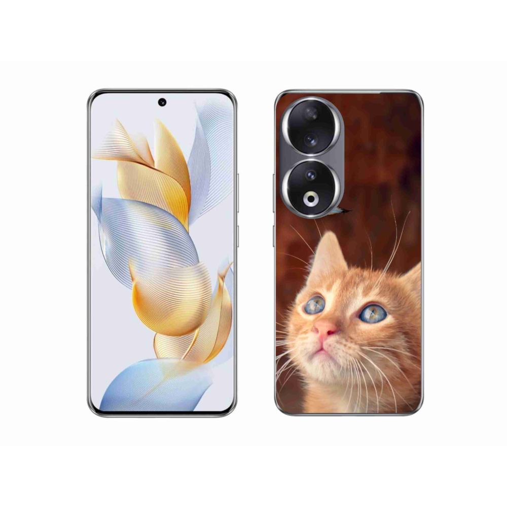 Zselés borító mmCase a Honor 90-hez - pillangó és cica