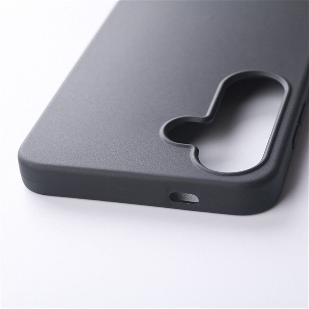 Matt zselés tok Samsung Galaxy S25 készülékhez - fekete