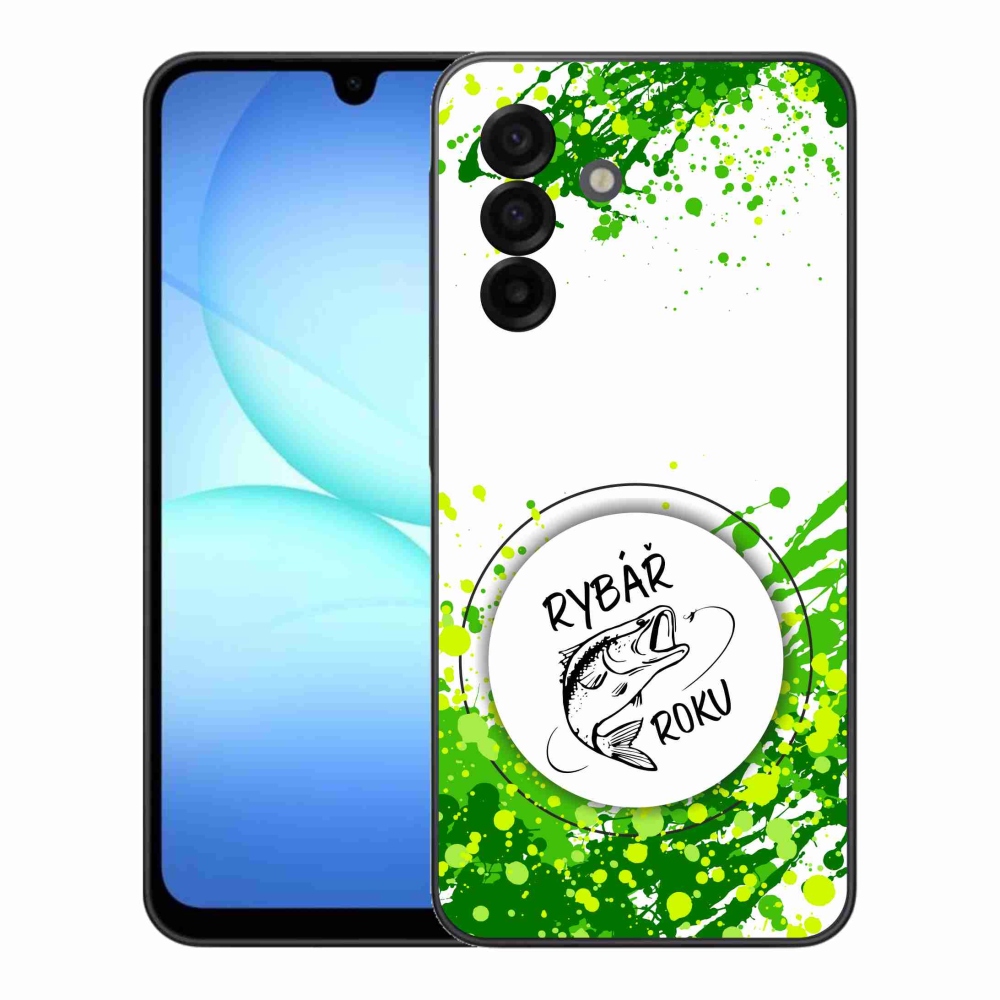 Gél borító mmCase Samsung Galaxy A17 4G/5G - az év halászának fehér háttere