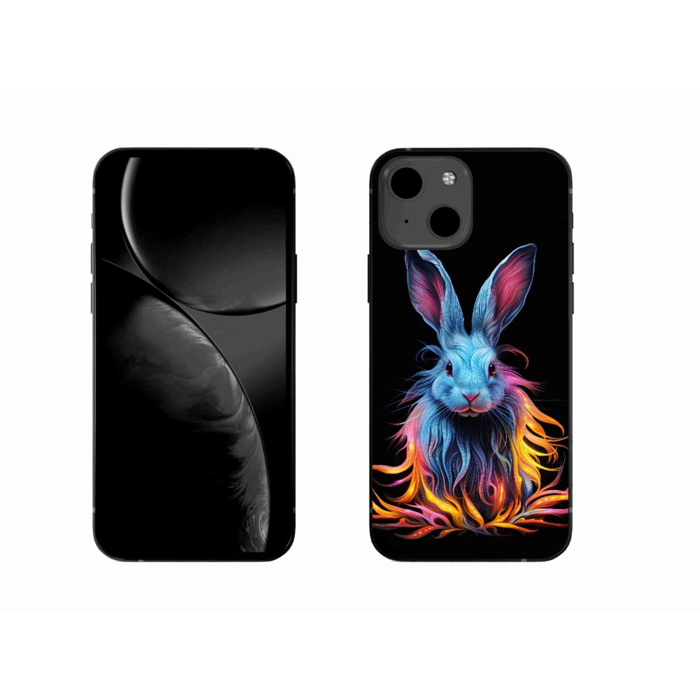Gél borítás mmCase iPhone 13 készülékhez - absztrakt nyúl