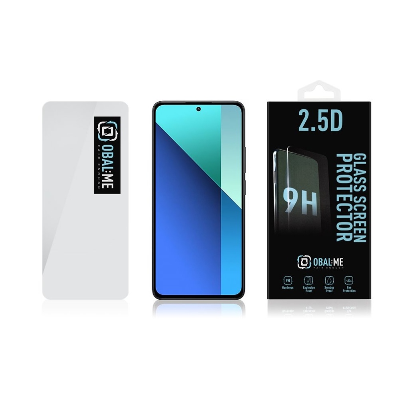 CSOMAG:ME 2.5D edzett üveg Xiaomi Redmi Note 13 4G/5G Clear számára