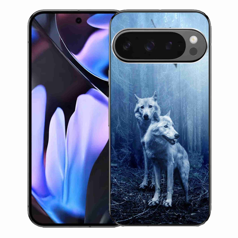 Gél borítás mmCase a Google Pixel 9 Pro XL-hez - farkasok az erdőben