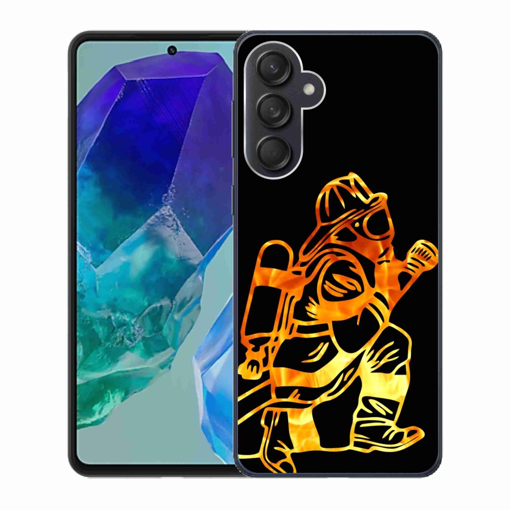 Gél borítás mmCase Samsung Galaxy M55 5G - tűzoltó 1
