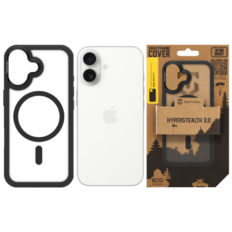 Tactical MagForce Hyperstealth 3.0 tok az Apple iPhone 17-hez, Asphalt színben