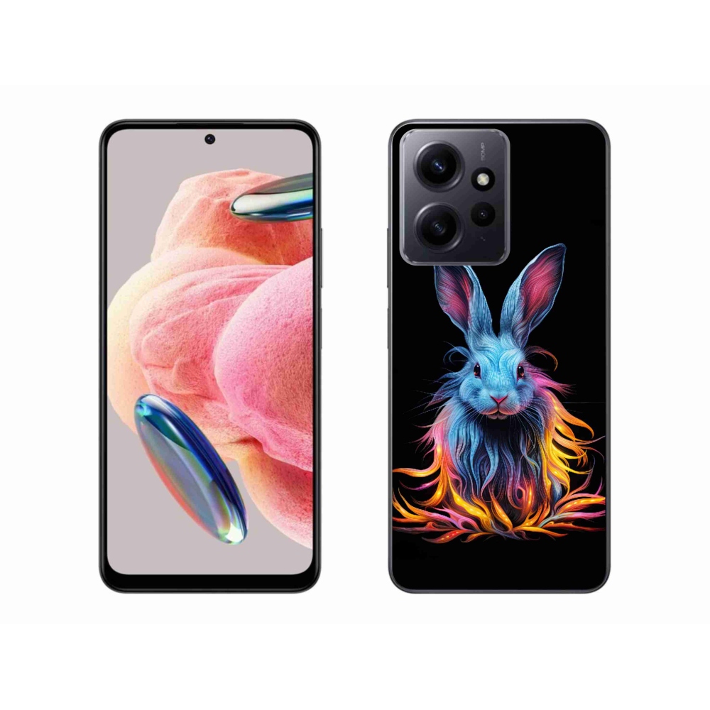 Gél borítás mmCase a Xiaomi Redmi Note 12 4G-hez - absztrakt nyúl