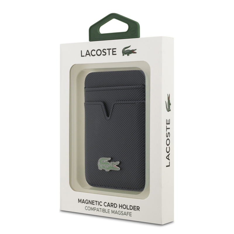 Lacoste PU Iconic Petit Pique MagSafe pénztárca tengerészgyalogság