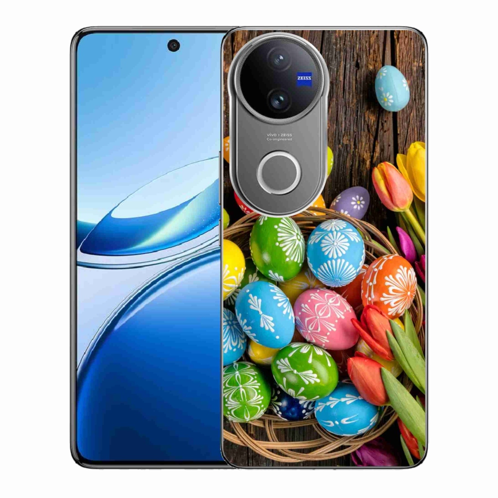 Zselés borítás mmCase a Vivo V50 5G készülékhez - Húsvéti tojás